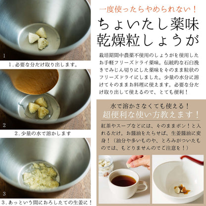 ちょいたし薬味　乾燥粒しょうが